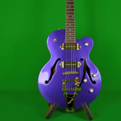 Epiphone Wildkat Royale Limited Edition, Professional Custom Finish, Chameleon Purple/Blue image 3