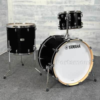 Yamaha Tour Custom Maple 3pc Drum Set 22/12/16 Licorice Satin image 1