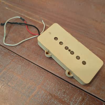 Fender Jazzmaster Guitar Pickup And Cover Pre CBS 1959 Cream With Black Bobbin 7.78K image 3