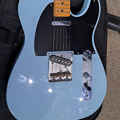 Fender Vintera '50s Telecaster with Maple Fretboard 2019 - 2023 - Sonic Blue image 3