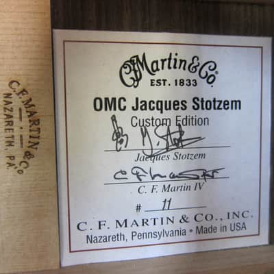MINTY! Martin Jacques Stotzem Signature OMC Custom Edition + OHSC image 23