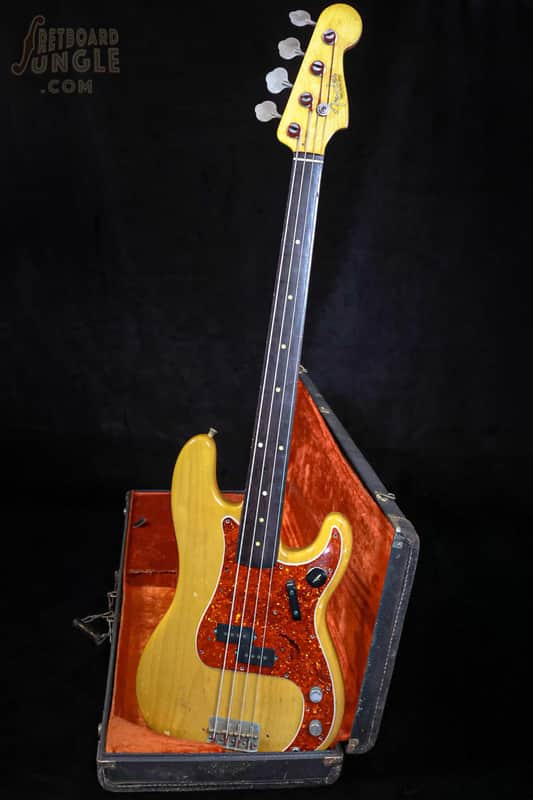 Vintage 1962 Fender Precision Bass - Fretless Conversion - Natural image 1