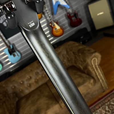 ESP LTD EC-401 QM See Thru Black Satin - 3,561 kg - SN# W22081181 - NEW image 8