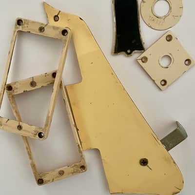 Gibson aged set, Pickguard, Pickup rings, switch plate, truss rod cover and jack plate, Les Paul, relic | 59 Parts image 1