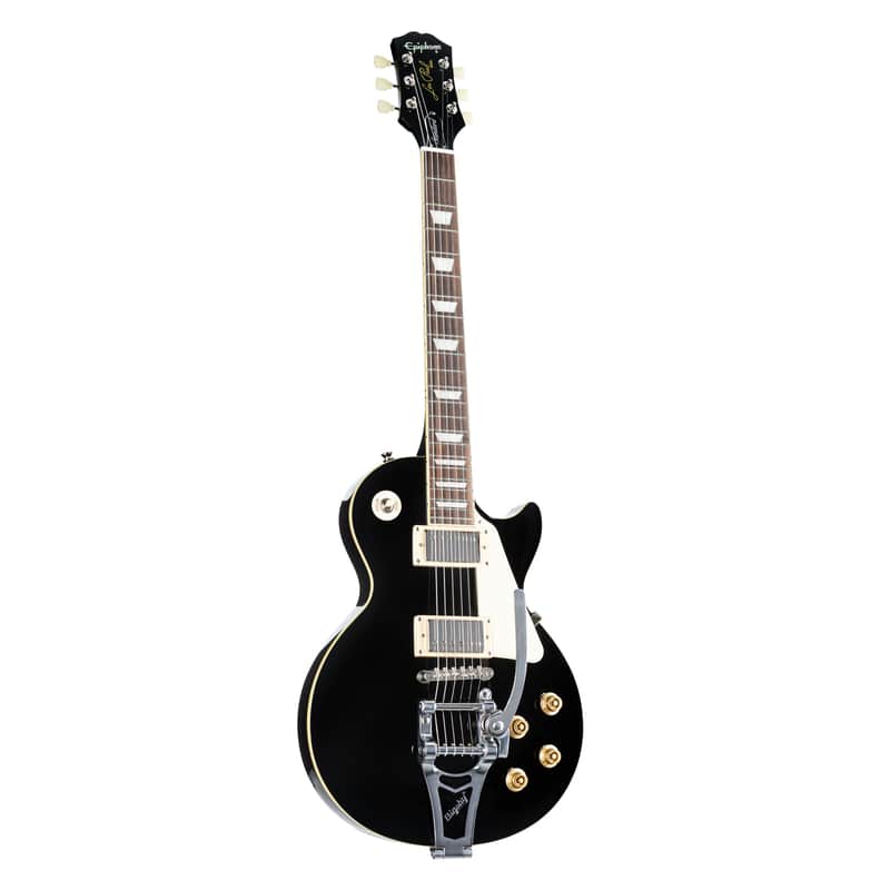 Epiphone Les Paul Standard '50s Bigsby Ebony - Single Cut Electric