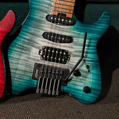 Cort Space 6GTR Electric Guitar w/Gig-bag. Semi Gloss Lagoon, B-Stock image 4
