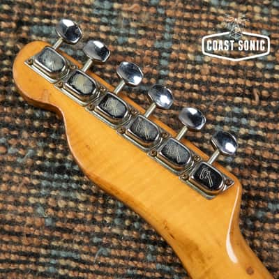 Vintage 1977 Fender Telecaster neck & original tuners *flame maple w/rosewood* image 7