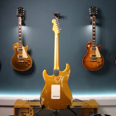 Fender Custom Shop ’55 Stratocaster Kyle McMillin Masterbuilt 2020 - Frost Gold Relic image 11
