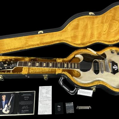 2020 Gibson SG Junior 1962 Custom Shop Brian Ray Signature ~ White Fox image 12