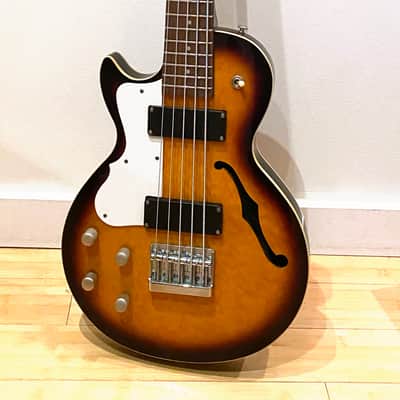 Davison 5-String Bass - Semi Hollow - Left-Handed  - Sunburst image 1