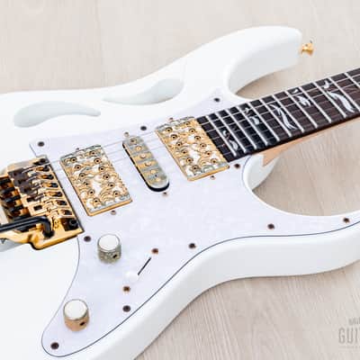 2020 Ibanez Steve Vai signature PIA3761 Paradise In Art Stallion White w/ Case, Tags image 6