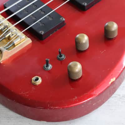 1984 Ibanez Japan RB824 Roadstar II Bass (Fire Red) image 3