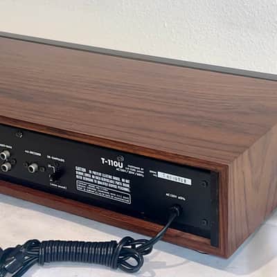 Mint Luxman T-110 Stereo Tuner Silver / Wood Sides, Tested Serviced, Original Box & Manuals, Ships Fast Best One in the Galaxy ! image 5