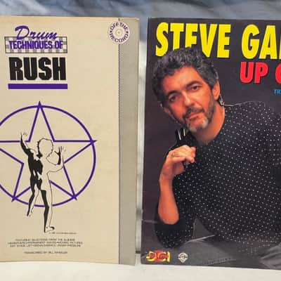 Drum Techniques of Rush - Neil Peart & Steve Gadd - Up Close Original Vintage Drum Books image 1