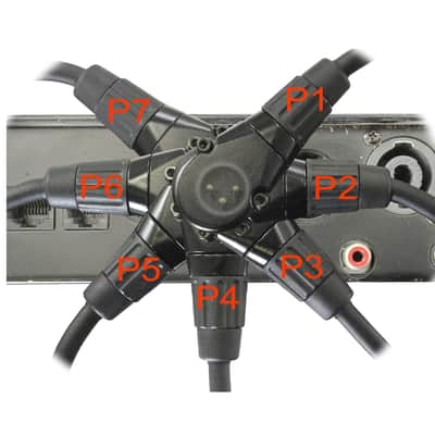 Adjustable Male To Female Xlr Cable With Black Connectors 15 Ft Foot Feet Right-M To Straight-F image 3