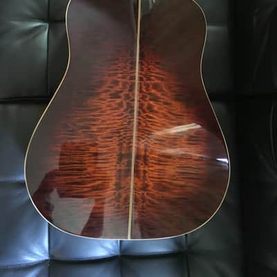 Martin Sigma DT-3 Acoustic Guitar Vintage Rare Quilted Maple Sunburst image 9