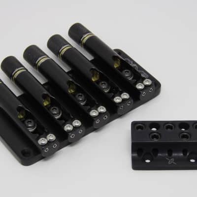 Headless bass bridge 5 strings 19 mm spacing with base plate by Nova Guitar Parts image 1
