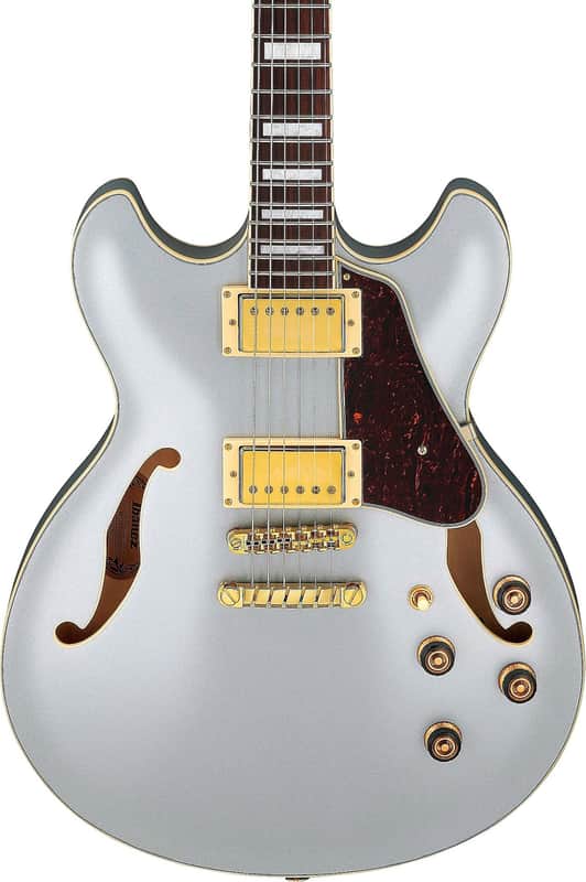 Ibanez AS73G Artcore Semi-Hollow Electric Guitar, Rosewood Fingerboard, Moonstone Silver image 1