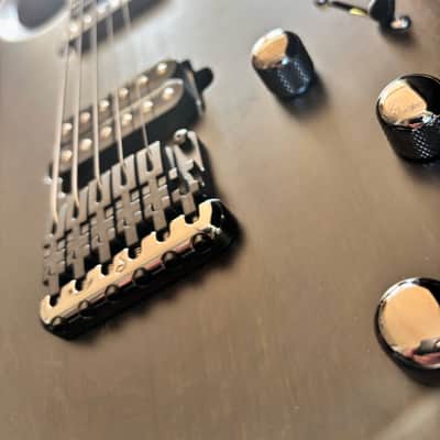 Daemoness Cimmerian “Danse Macabre” Custom 6-String Bog Oak / Mahogany w/ Bare Knuckle Warpig & Hard Case image 7