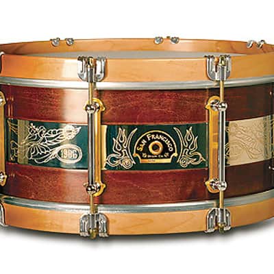 San Francisco Drum Co. 1906 - 2006 Earthquake & Fire Commemorative Snare Drum. #2 of 10. - San Franc image 15