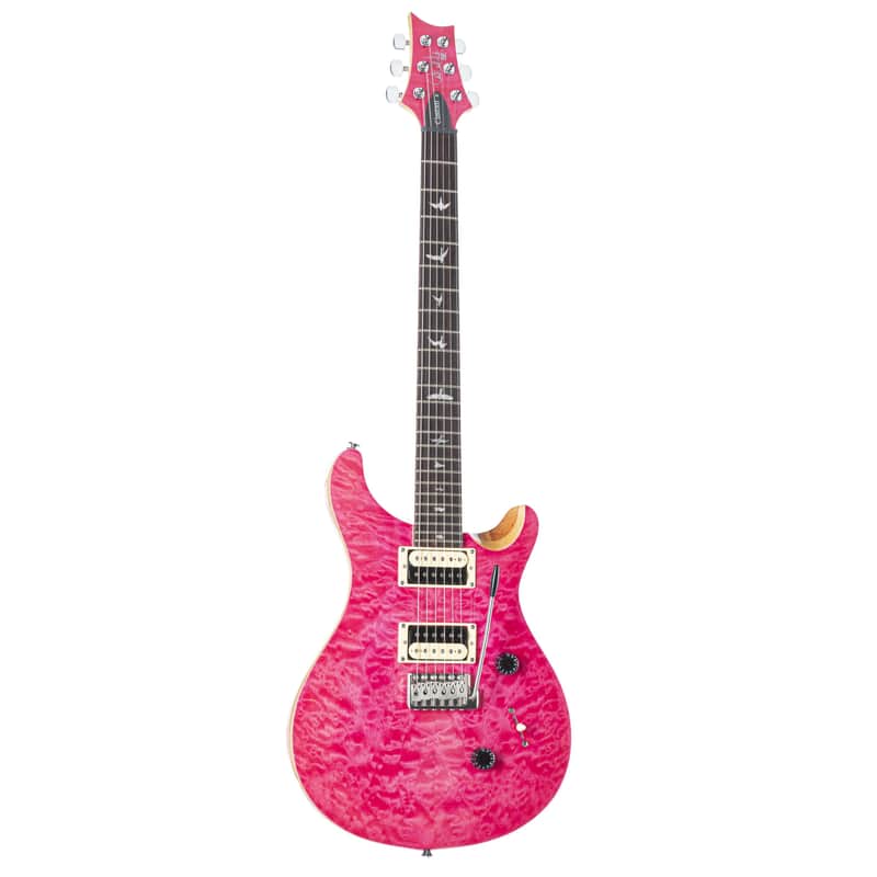 PRS SE Custom 24 Quilted Bonnie Pink - Electric Guitar | Reverb