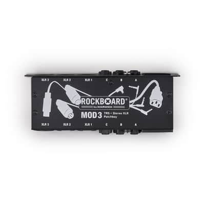 Rockboard MOD3 V2 3xTRS 3xXLR Pedalboard Patchbay + IEC Power Patch Cable image 5