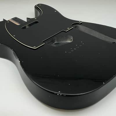 4lbs 10oz BloomDoom Nitro Lacquer Aged Relic Black T-Style Vintage Guitar Body image 3
