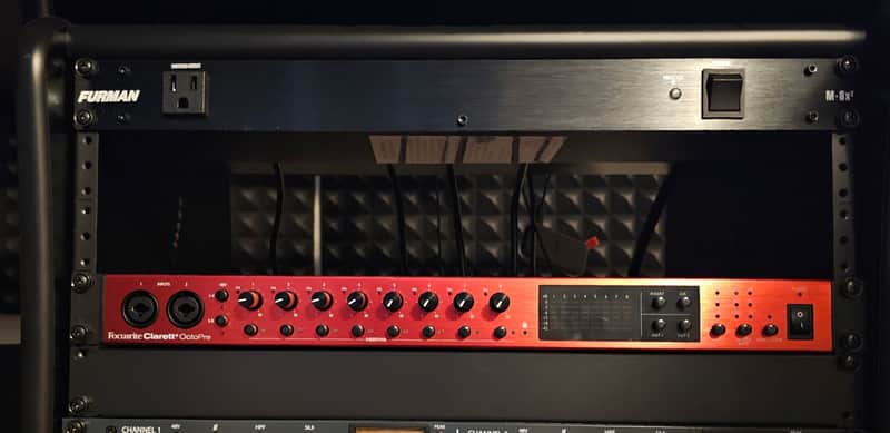 Focusrite Clarett+ OctoPre 8-Channel Microphone Preamp with ADAT I/O 2022 - Present - Red image 1