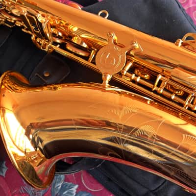 TaiShan Winds Model 7000 Professional Tenor Saxophone Gold-Lacquered Brass image 4