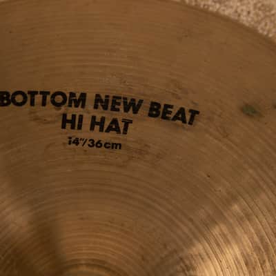 1990s Zildjian A 14" New Beat Bottom Hi Hat Cymbal 1332g image 3