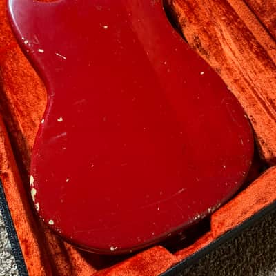 Fender 1966 Mustang Guitar with Rosewood Fretboard - Dakota Red image 11