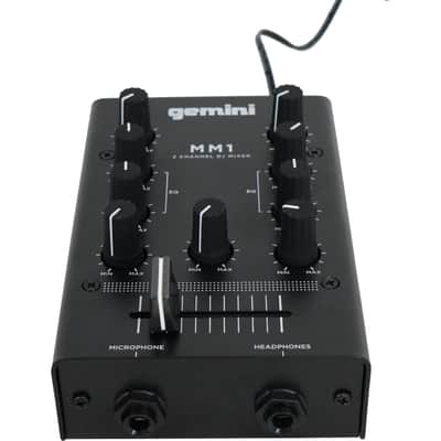 Gemini MM1 Pocket-Sized 2-Channel DJ Mixer w/ 2-Band EQ+Microphone+Cable+Case image 11
