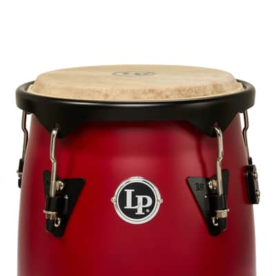 LP Discovery II Ultralight Series Congas, Red w/ Black HW, 10-11 image 3