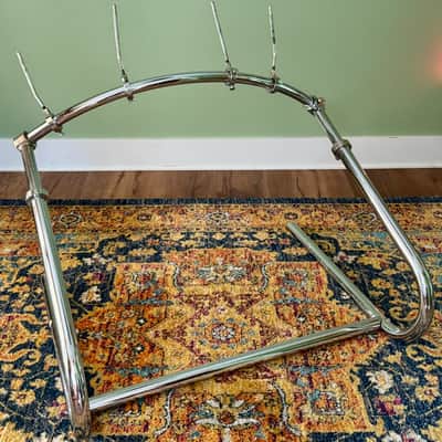North Rare Drums Rack Sled Style Sleigh Vintage Original W/ 4 Tom Arms image 2
