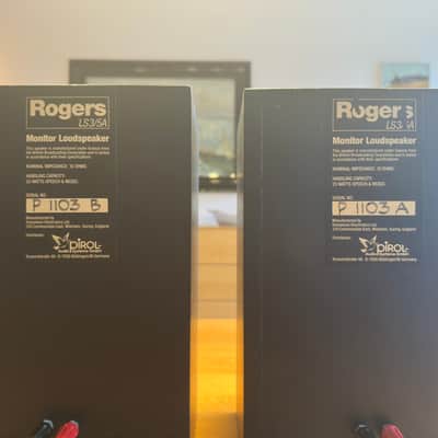 Rogers LS3/5A 15 Ohm (1978) - Early Serial P 1103 A/B - Matched Pair image 2