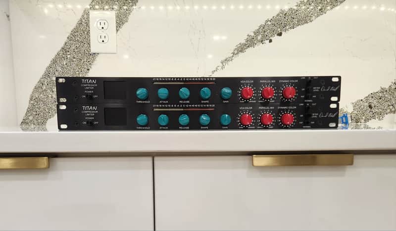 Dave Hill Designs Titan Compressor Limiter Stereo Pair 2016 - Black image 1