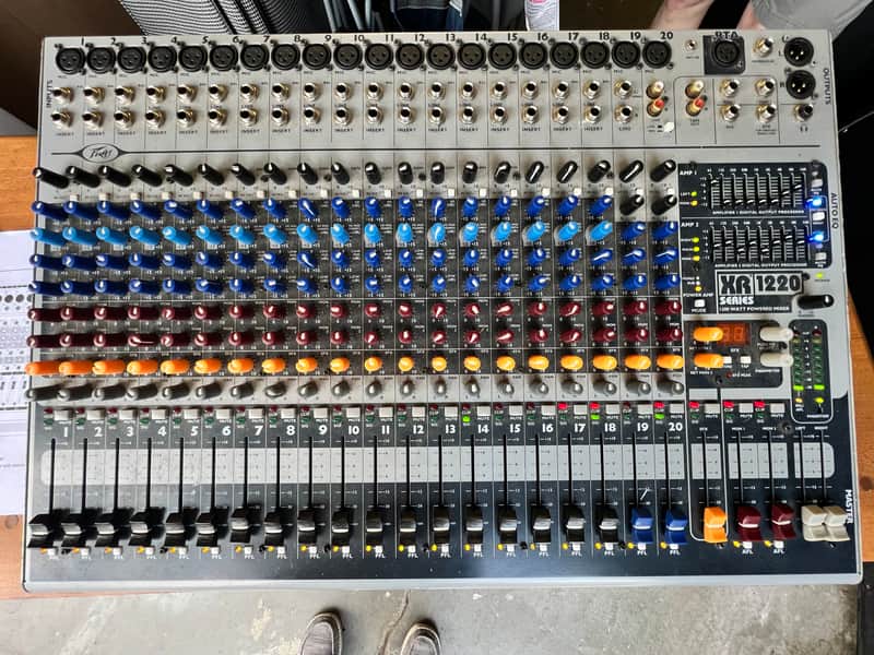 Peavey XR 1220 Powered Mixer 2010s - Black image 1