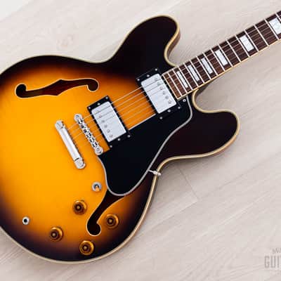 2010s Tokai Heritage Series TES-1 Semi-Hollow ES-Style Electric Guitar Brown Sunburst w/ Case & Hangtag, Japan