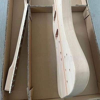Immagine Unfinished Firebird Style Guitar DIY Kit, Mahogany Body and Neck, Rosewood Fingerboard - 4