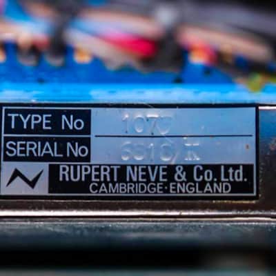 Vintage Neve 1073 preamp and eq racked by Brent Averill. Only one unit available image 16