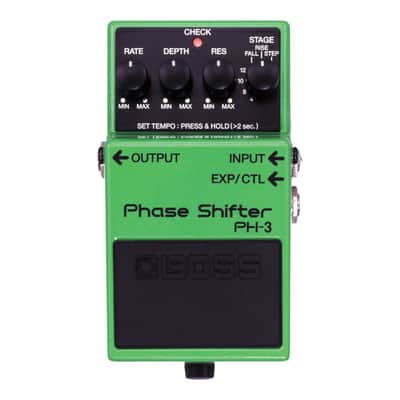 Boss PH-3 Phase Shifter + BIC-10A-GN 10ft Instrument Cable, Green image 3