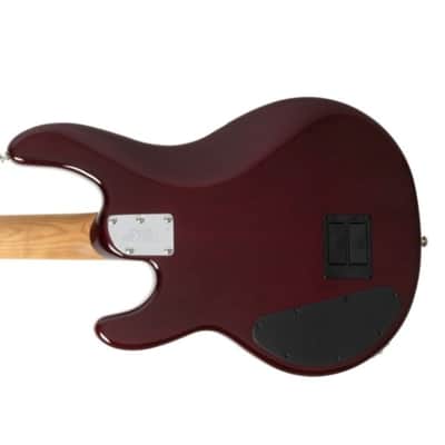 Ernie Ball Music Man StingRay 4 HH Special, Translucent Oxblood / Roasted Maple *ON ORDER ETA  April 2026 image 2