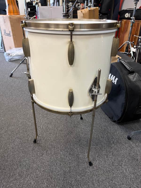 Slingerland Radio King 12x14 floor tom 1950 - white wrap image 1