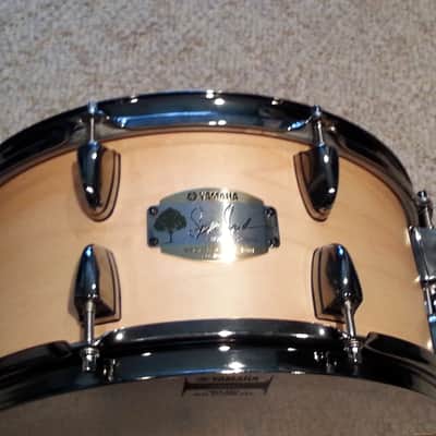 Yamaha Steve Jordan Signature Snare Natural Maple image 1