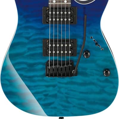 Ibanez GRG120QASP Gio Series Electric Guitar, Blue Gradation image 2
