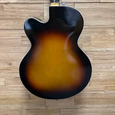 Gretsch 6124 Single Anniversary Hollow Body Guitar 1961 - Shaded Golden Sunburst w/non orig hard case image 13