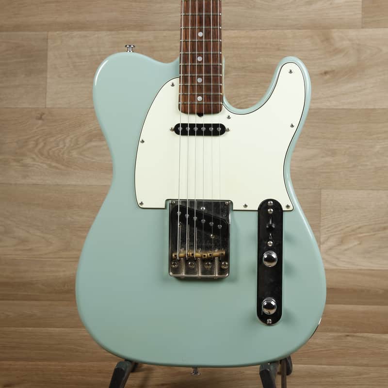 Mo Tone Surf Green T-Style Solid Body Electric Guitar - Used image 1