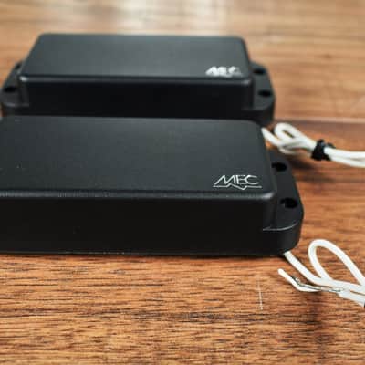 MEC M 60160 Passive Vintage Soapbar Humbucker Bass Pickup Set Used image 4