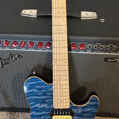 Sterling AX3 SUB Blue Quilted Maple--Axis 2010s - Trans Blue image 2