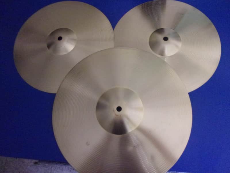 Ludwig Questlove Lot of 3 cymbals 14" Crash / Ride 2 ding + 12" Hi-Hats New & mint image 1